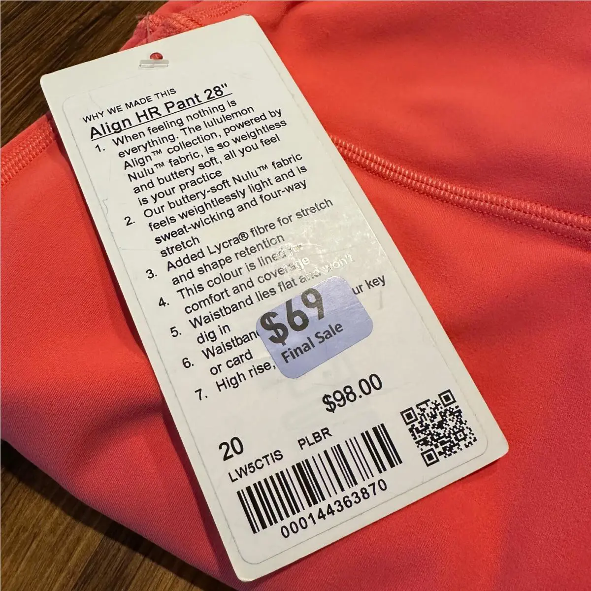 Lululemon clothing - Pink 8