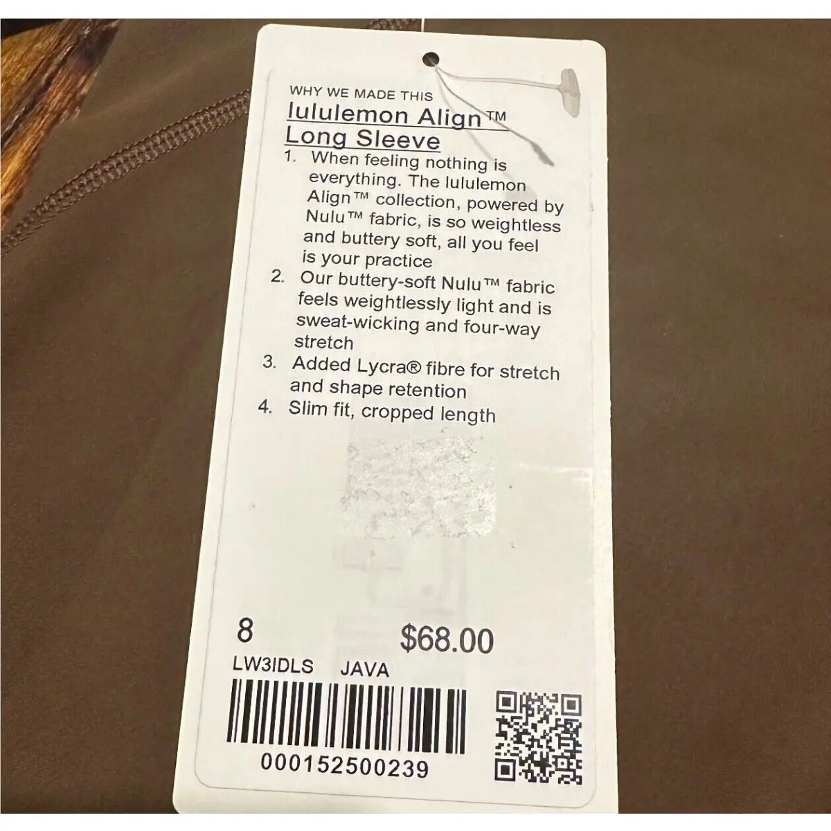 Lululemon clothing - Lululemon align - align - Brown 1