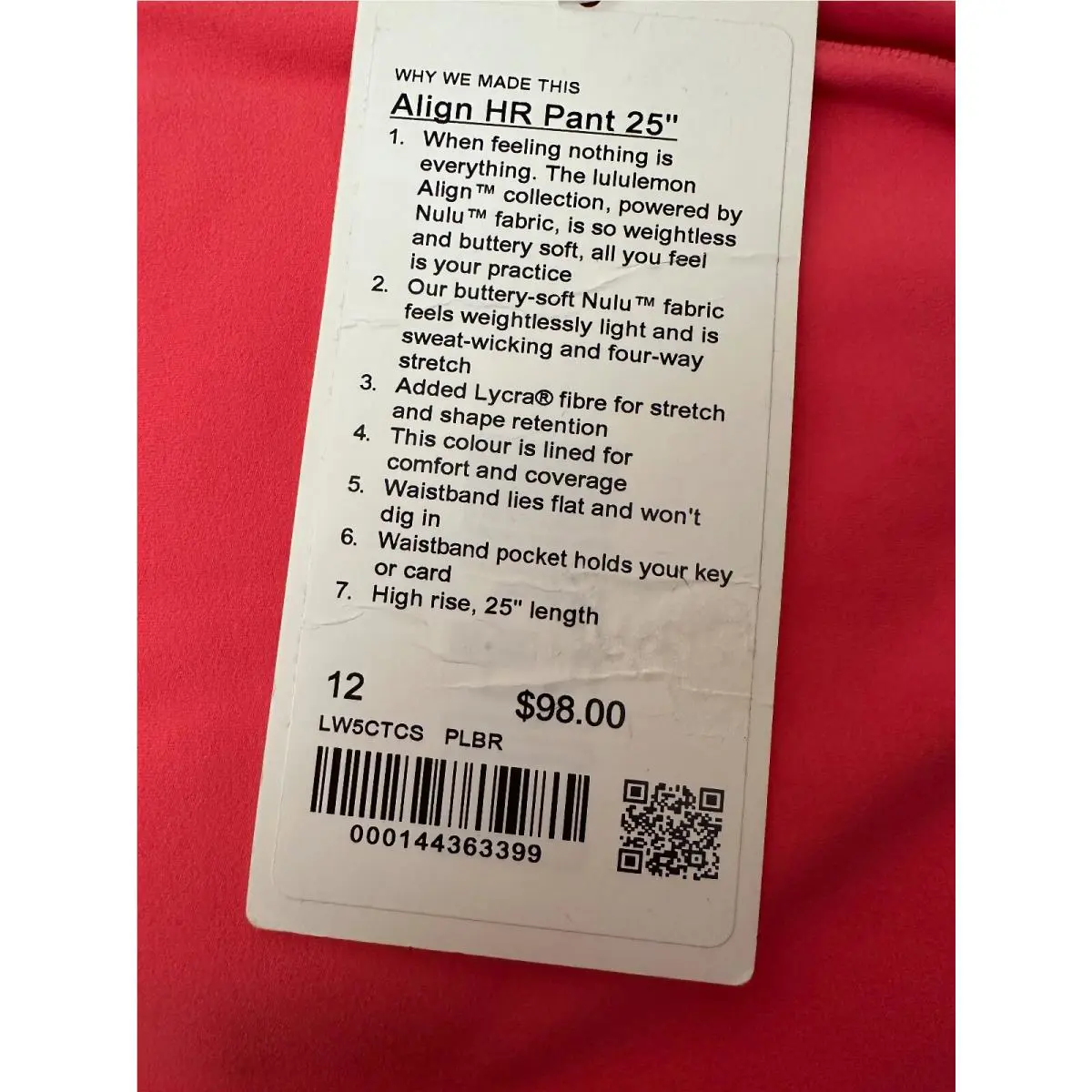 Lululemon clothing - Pink 11