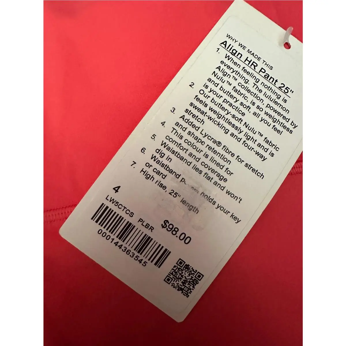 Lululemon clothing - Pink 2