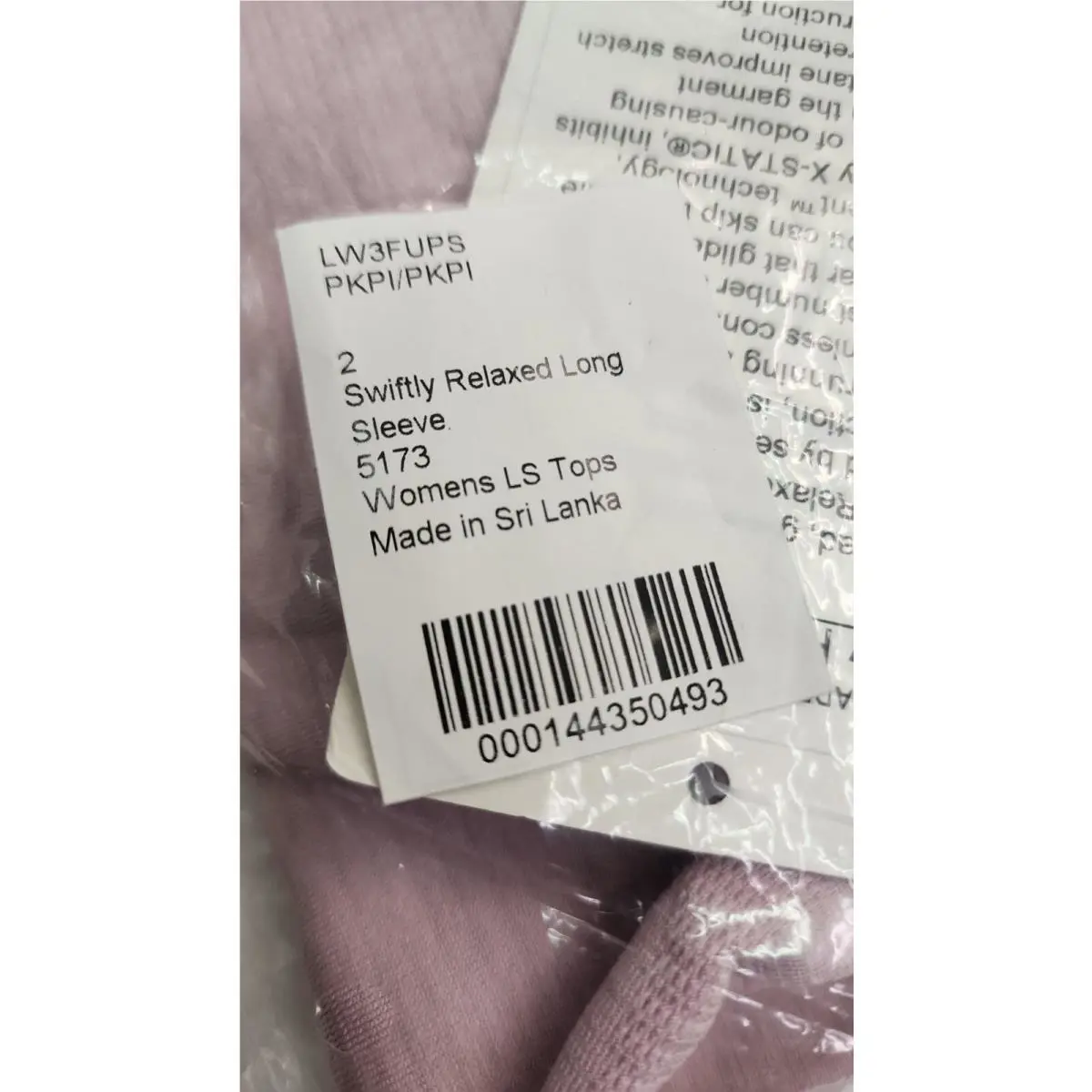 Lululemon clothing - Lululemon Swiftly Relaxed Fit Long Sleeve Top - LW3FUPS - Pink 2