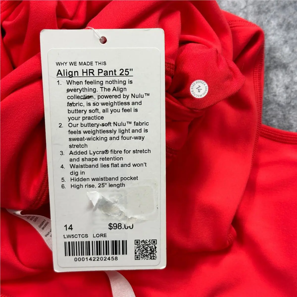 Lululemon clothing - Red 3