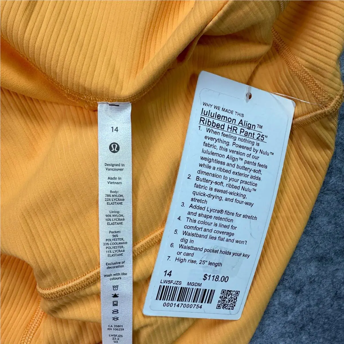 Lululemon clothing - Orange 5