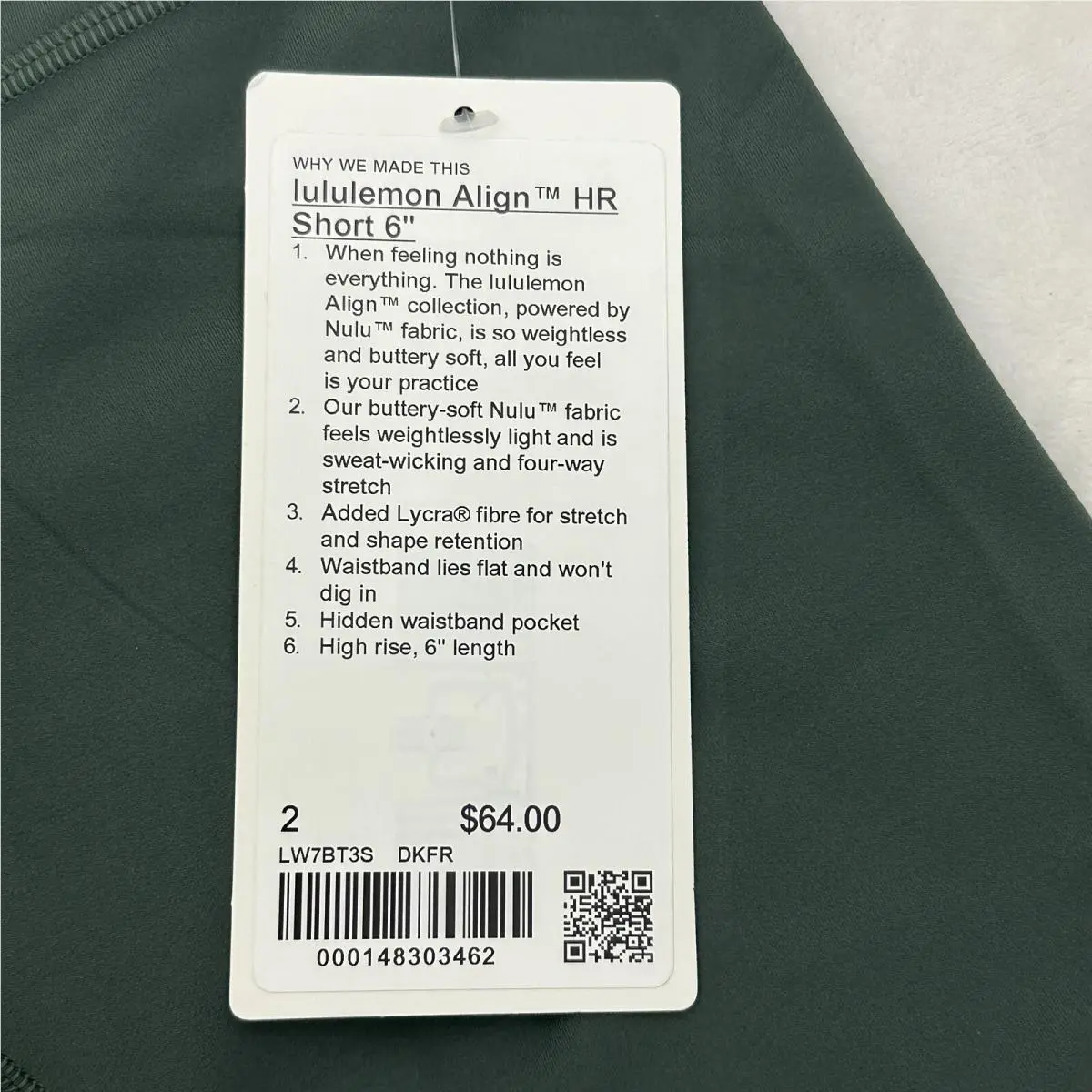 Lululemon clothing - Green 3