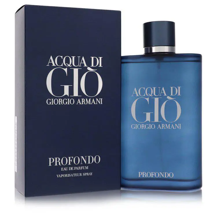Acqua Di Gio Profondo Cologne 6.7 oz Edp Spray For Men by Giorgio Armani
