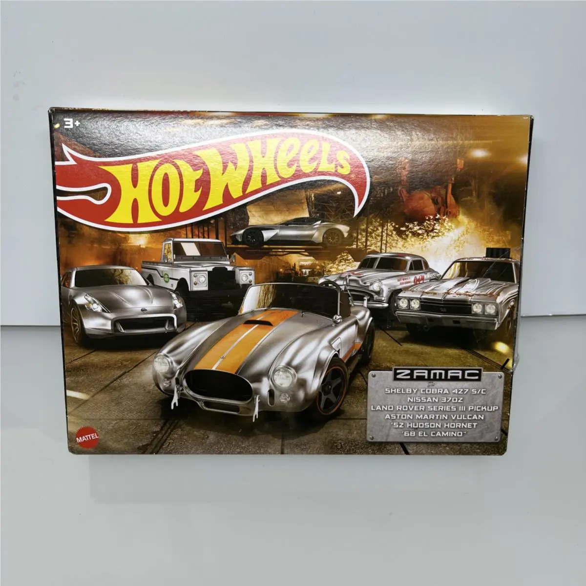 Hot Wheels Zamac 6 Car Set Shelby Nissan Land Rover Aston Hudson Camino