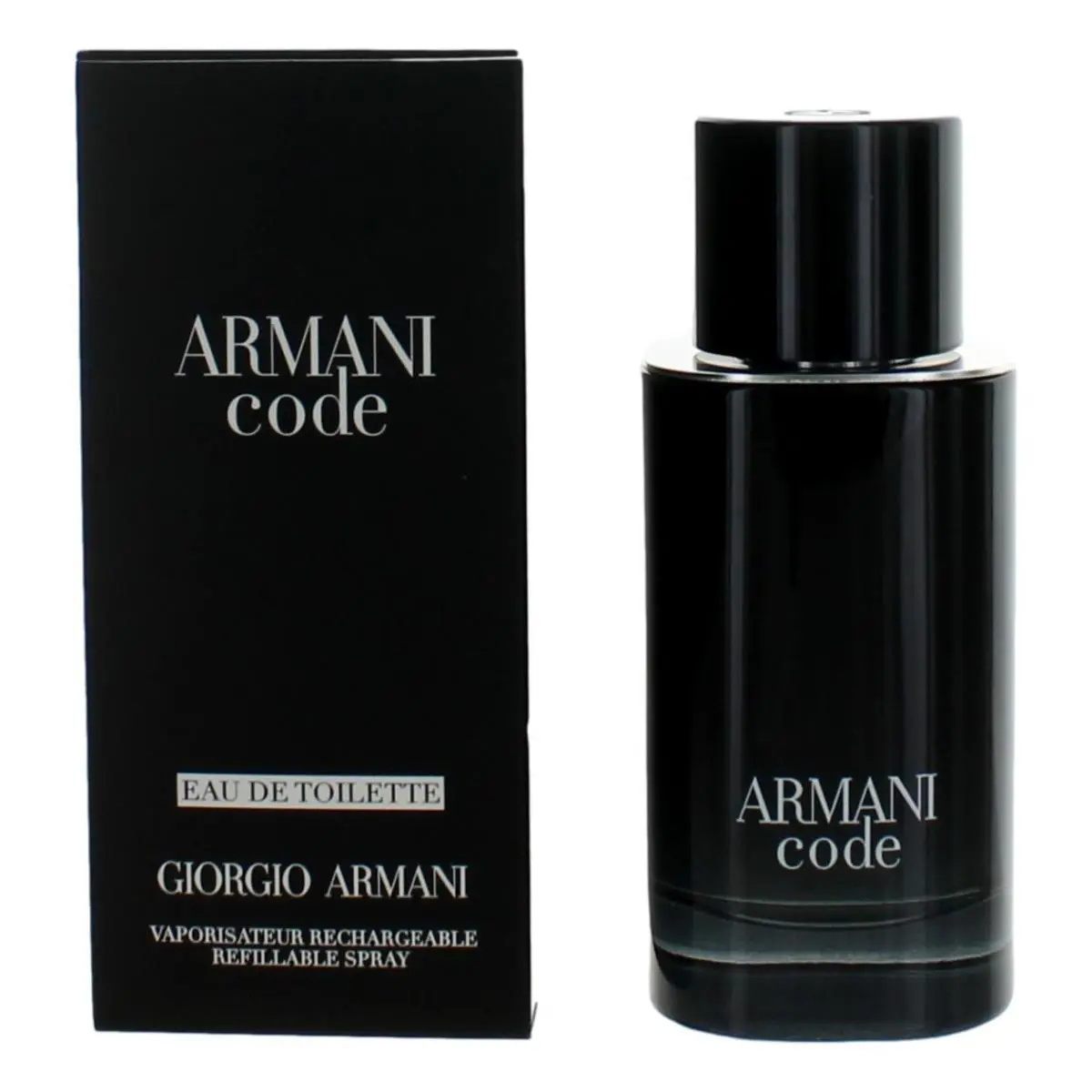 Armani Code by Giorgio Armani 2.5 oz Edt Refillable Spray For Men