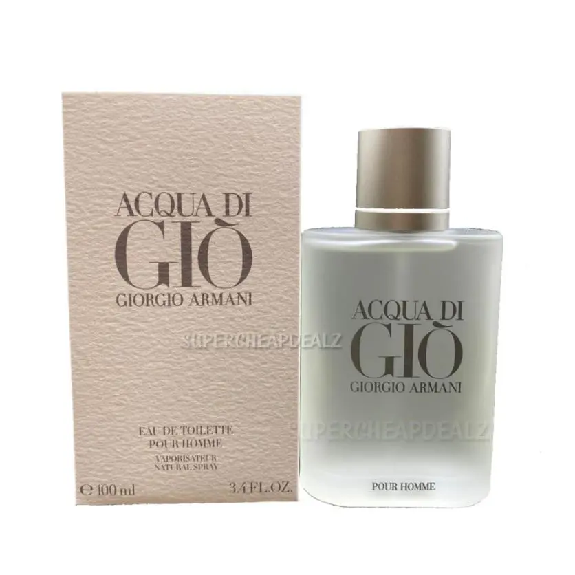 Acqua Di Gio by Giorgio Armani For Men 3.4 oz Edt Spray