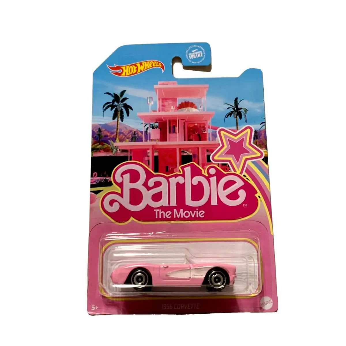 2023 Hot Wheels Barbie The Movie 1956 Corvette Pink Hub Exclusive Hot Wheels - Pink