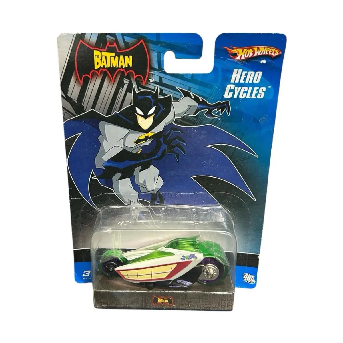 Hot Wheels 2006 The Batman Hero Cycles Joker Cycle K5134 Diecast Batmobile Car