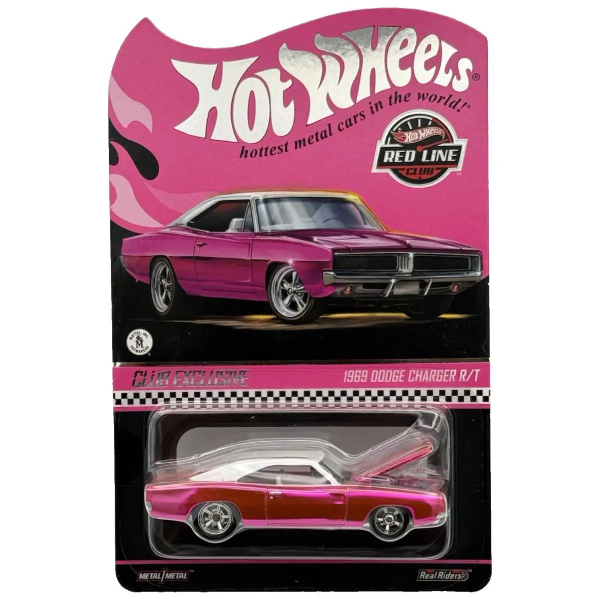 Hot Wheels 2025 HW Rlc Club Exclusive Spectraflame Pink 1969 Dodge Charger R/t