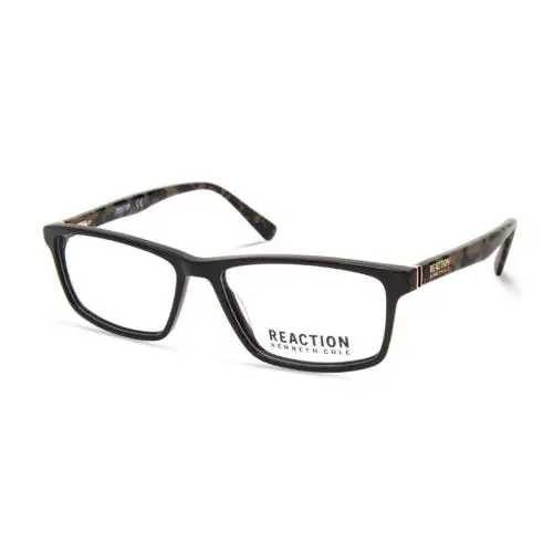 Kenneth Cole Reaction KC0886 001 Black Plastic Eyeglasses Frame 55-15-145