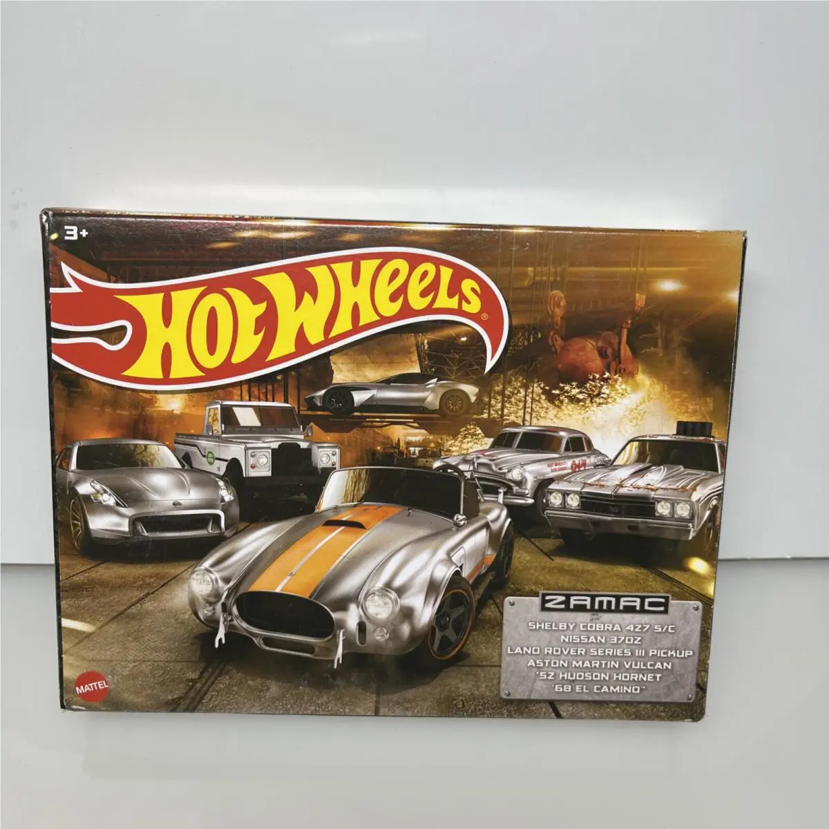 Hot Wheels Zamac 6 Car Set Shelby Nissan Land Rover Aston Hudson Camino