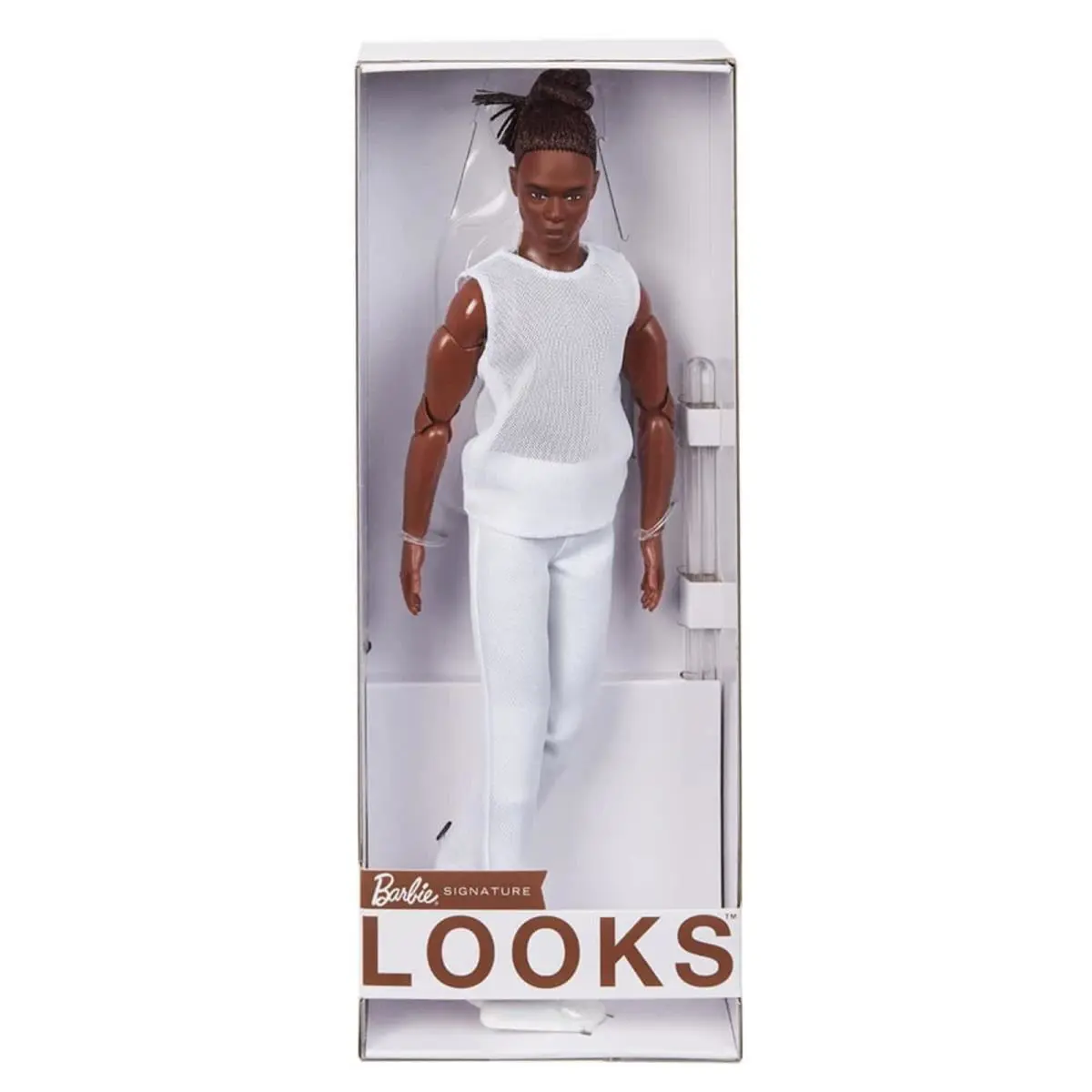 Barbie Signature Looks 4 Wave 1 Ken Doll Nrfb AA Jon Face 2021 Mattel GXL14