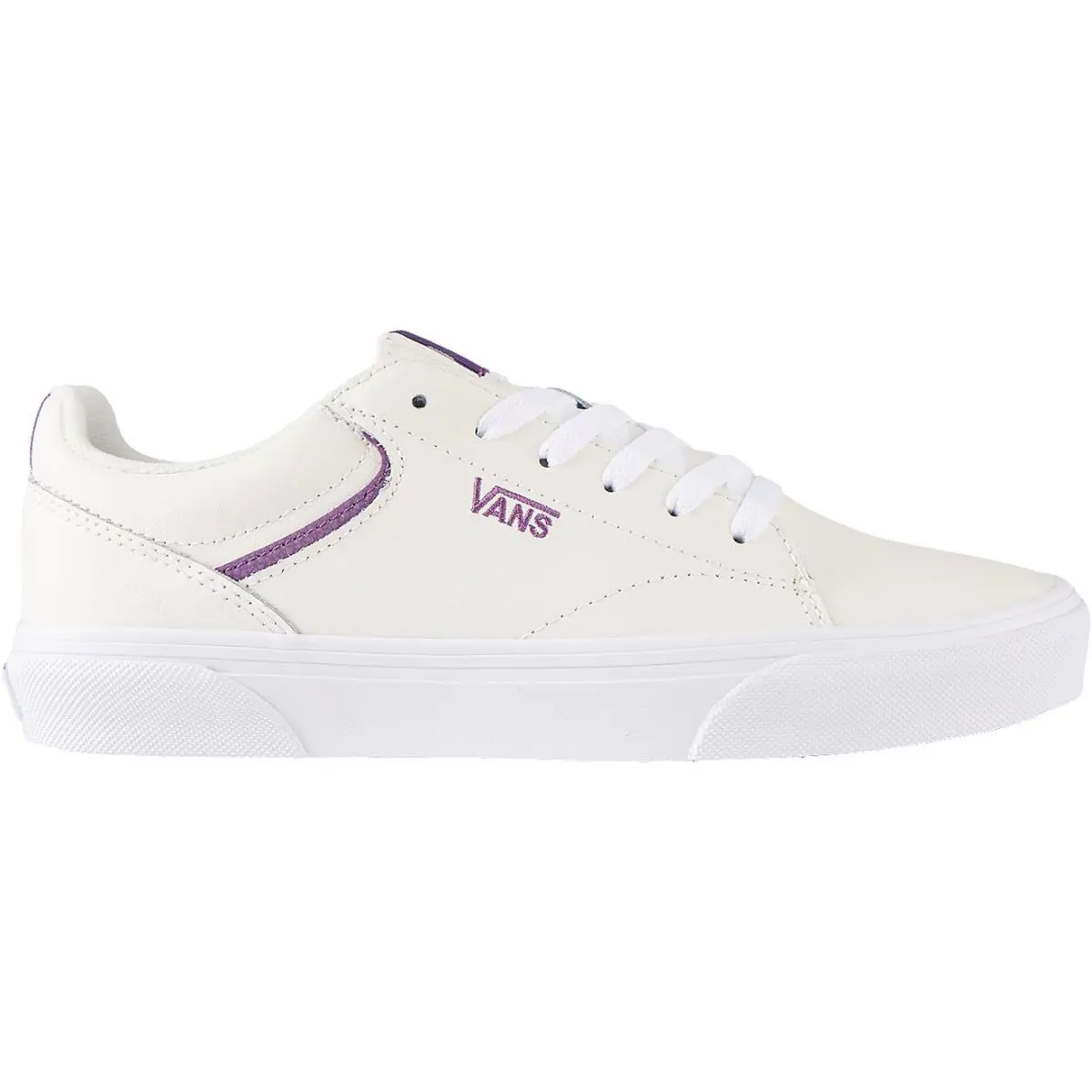 Vans Seldan Leather Retro Pop `grape Jam` Shoes - White