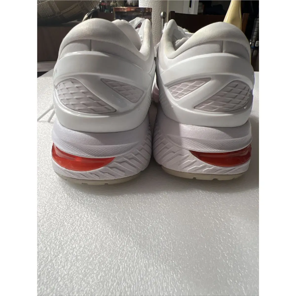 Asics shoes - ASICS GEL-Kayano 26 - 1012A654-100 - White / Classic Red 5