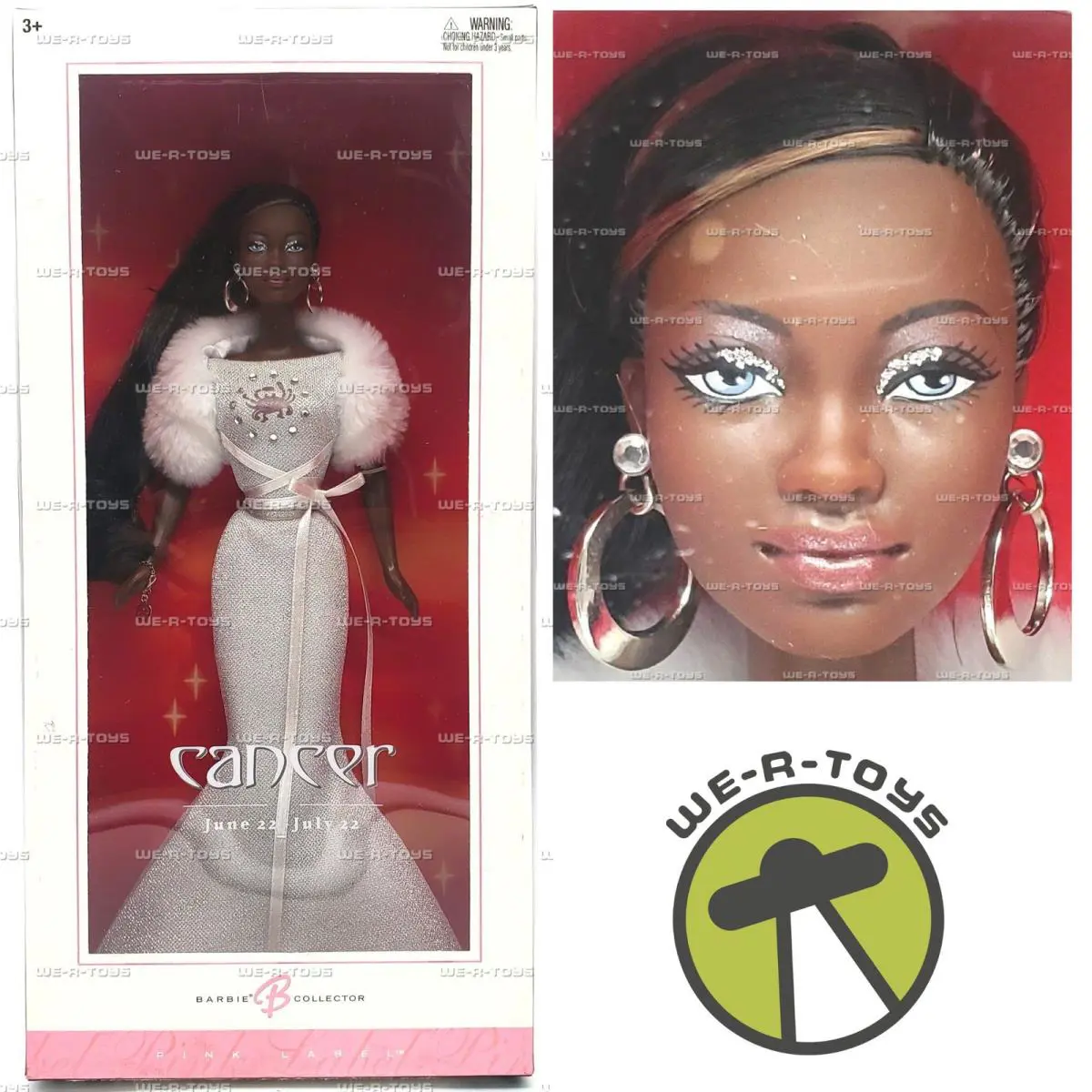 Barbie Zodiac Cancer Doll African American Mattel 2004 No. C6256