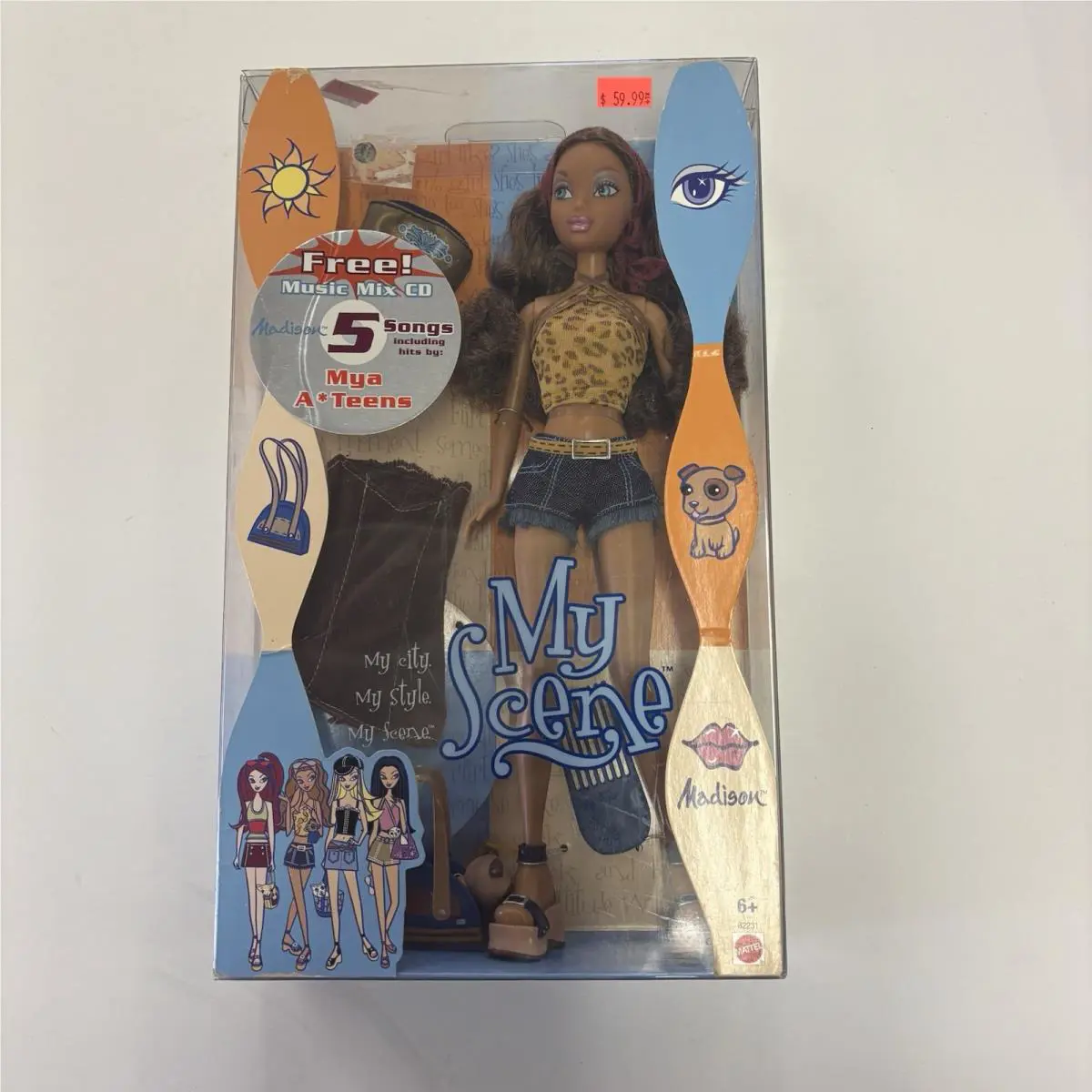 My Scene Madison Doll My City My Style My Scene B2231 Mattel 2002 Barbie