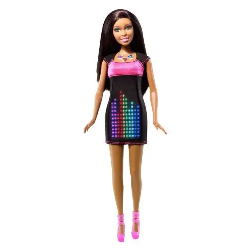 Mattel Barbie Digital Dress African American Doll Light Up Graphics