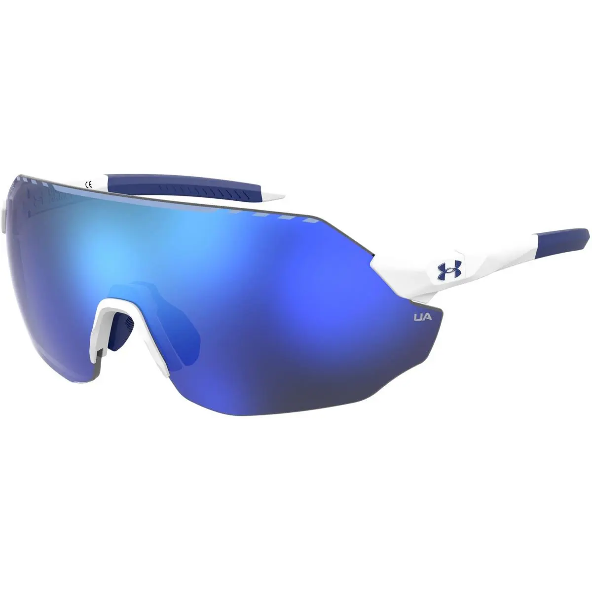 Halftime Matte White Rimless Shield Sunglasses - 0WWK W1 by Under Armour