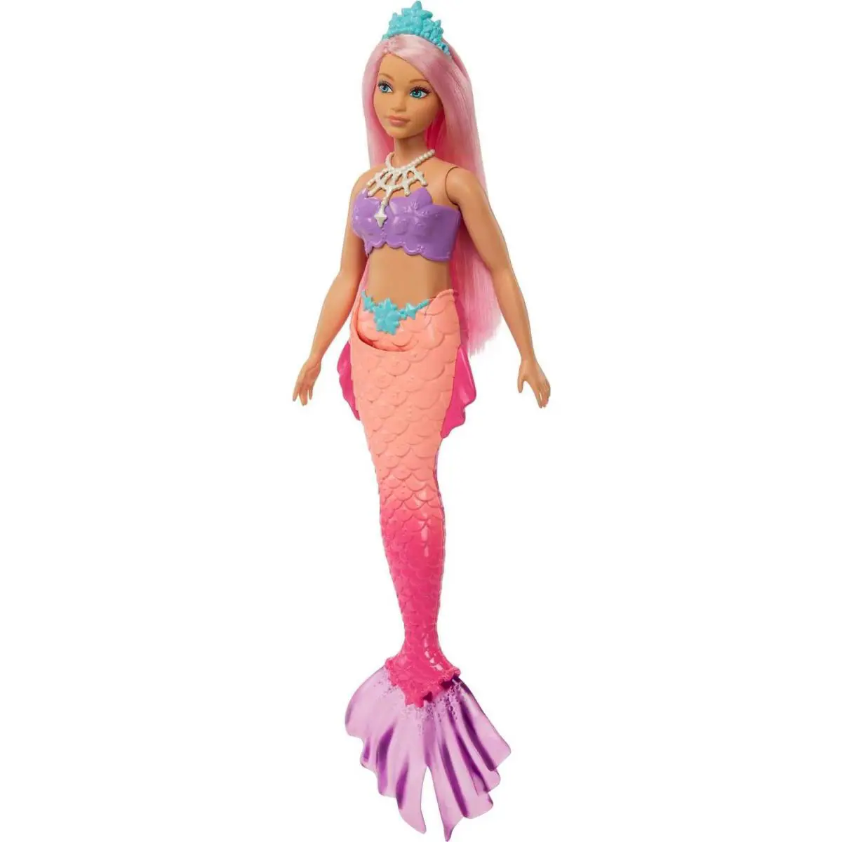 Barbie Dreamtopia Pink Mermaid Doll with Ombre Tail and Fantasy Hair