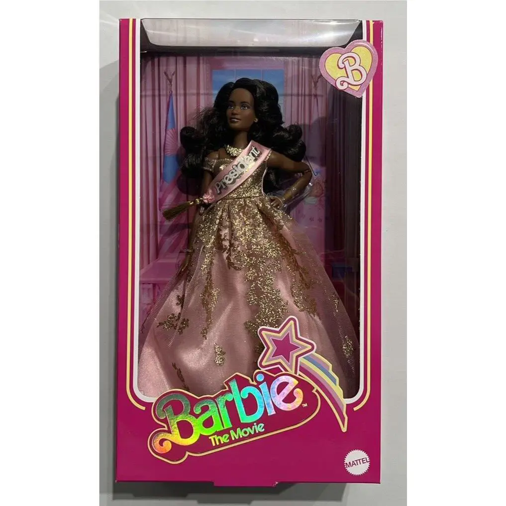 Barbie The Movie President Barbie Doll Collectible with Shimmery Dress Sash
