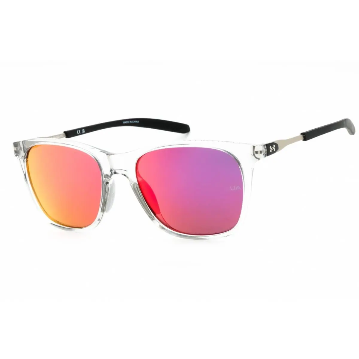 Men`s Sunglasses Crystal Grey Plastic Square Frame UA Gamut 063M MI by Under Armour
