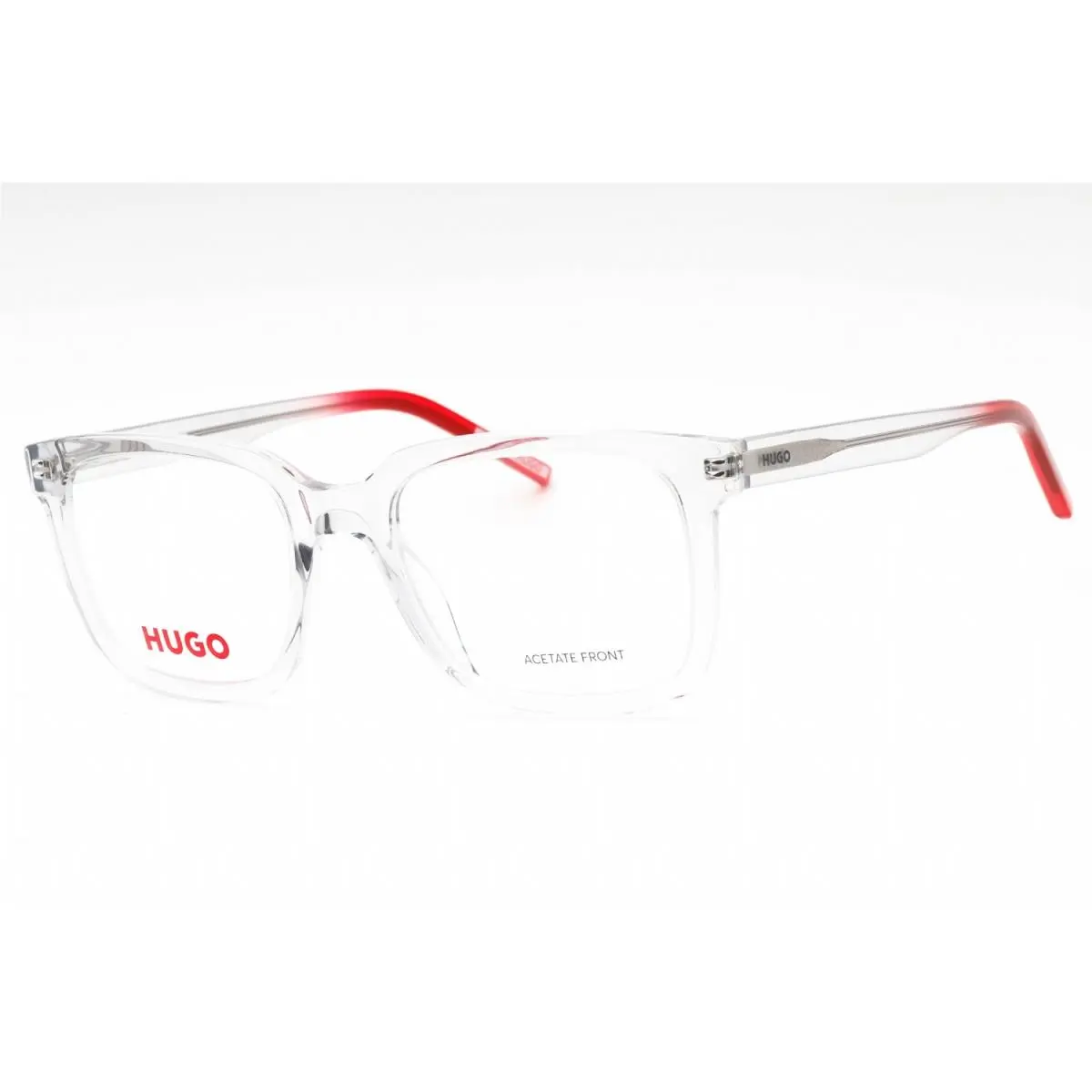 Hugo HG 1261 268 Eyeglasses Gray Red Frame 51mm by Hugo Boss