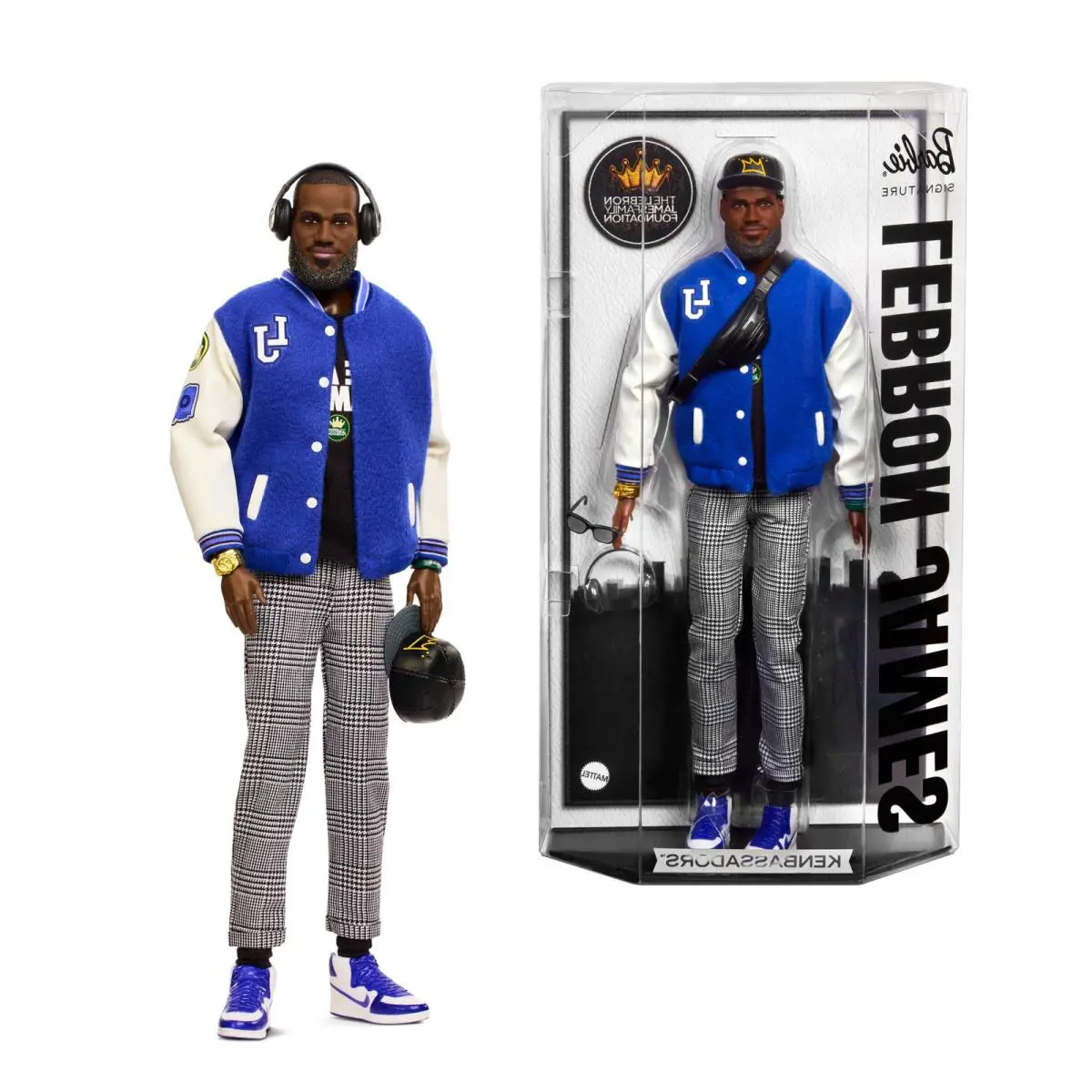 Barbie Signature Lebron James Kenbassadors Doll /w Varsity Jacket Accessories