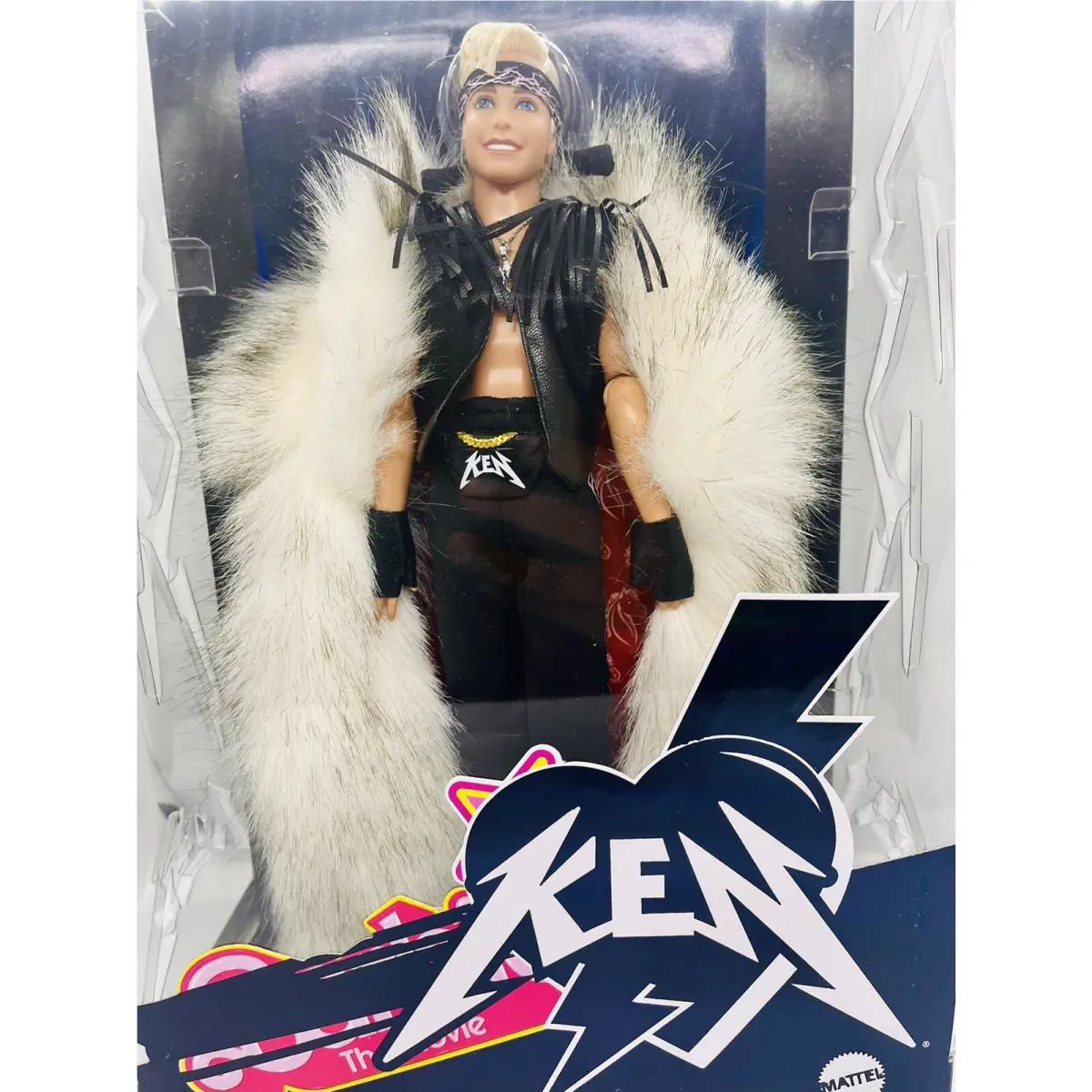 : Barbie The Movie Signature Ken Doll Wearing Fur Coat