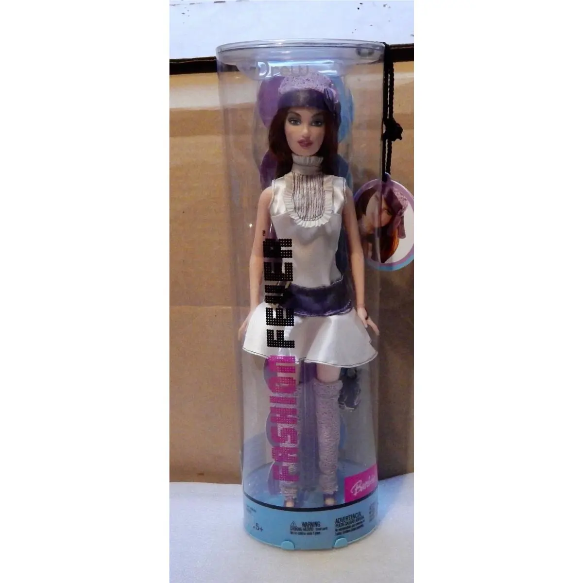 Mattel 2004 Fashion Fever Drew Barbie Doll Purple Off-white Outfit H0644 5G
