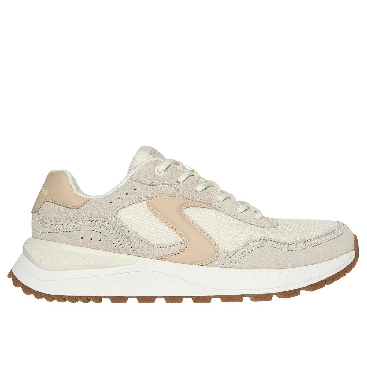 Skechers Women`s Fury - Girl ON The Move Lace UP Fashion Sneakers Off White