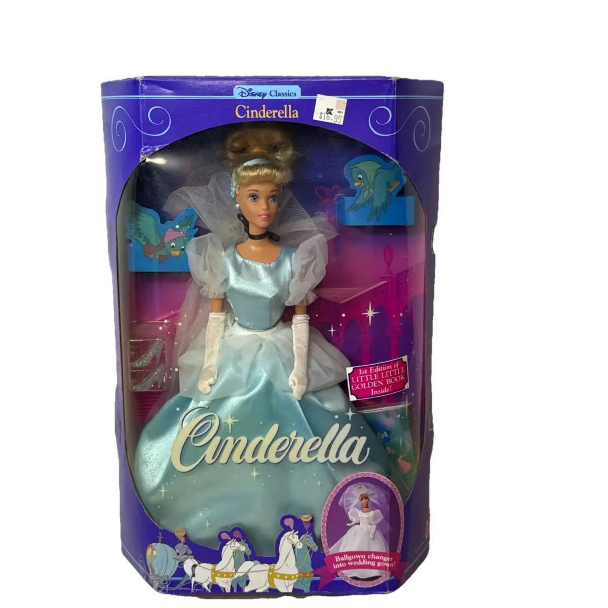 Mattel 1991 Disney`s Classics Cinderella Doll 1624