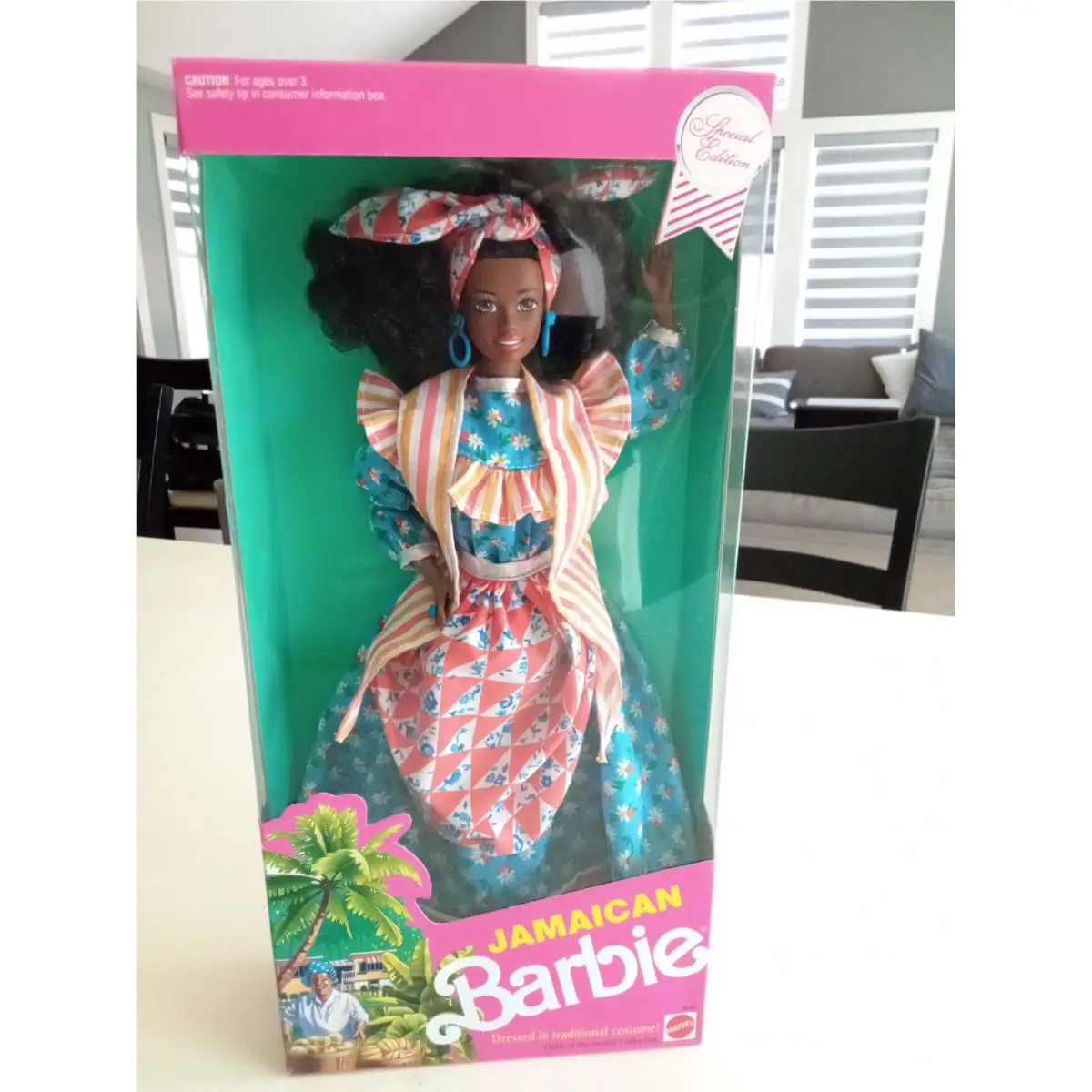 Barbie Dolls Jamaican African Traditional Costume 1991 Niob Special Edition