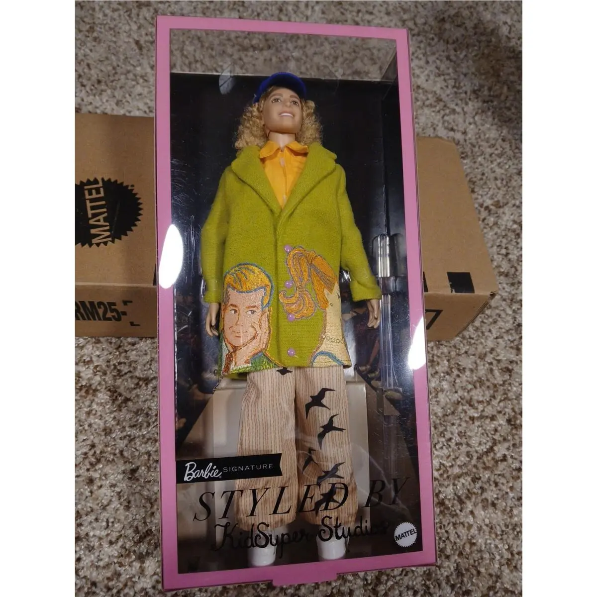 Barbie Signature Styled by Kidsuper Ken Doll with Shipper HRM25 Shipper