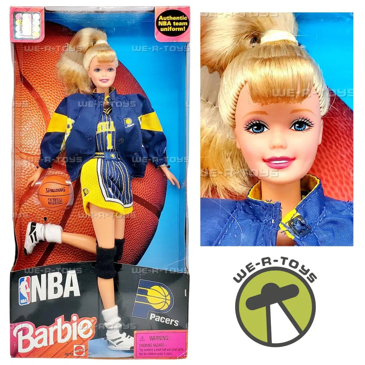 Nba Indiana Pacers Barbie Doll 1998 Mattel 20712