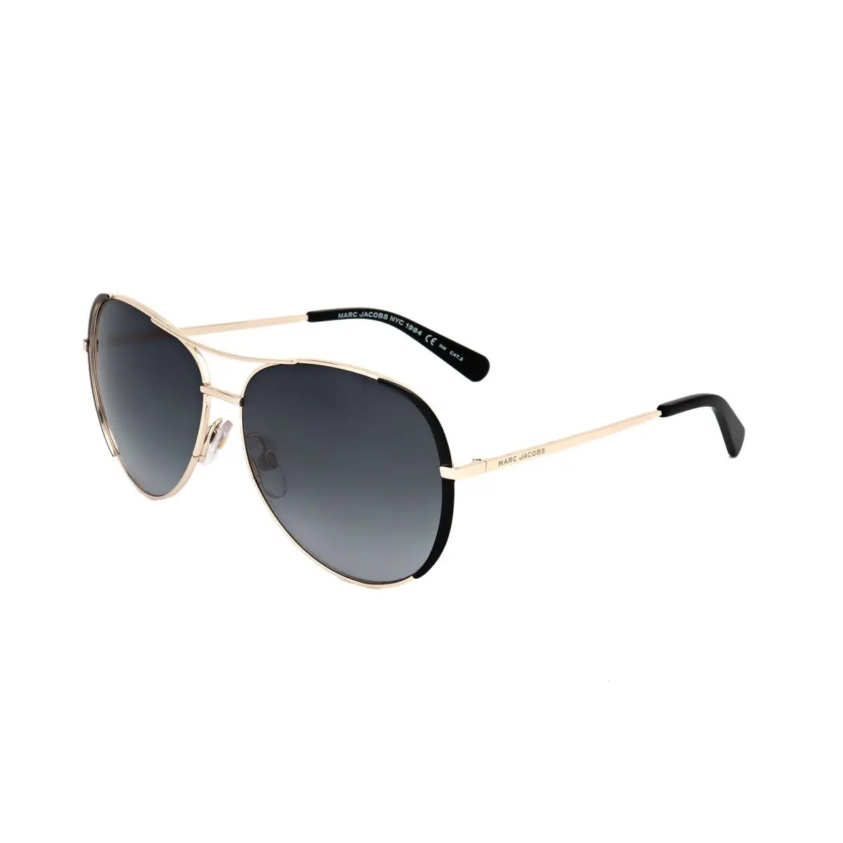 Women`s 59mm Gold Black Sunglasses MARC686S-0RHL-9O by Marc Jacobs
