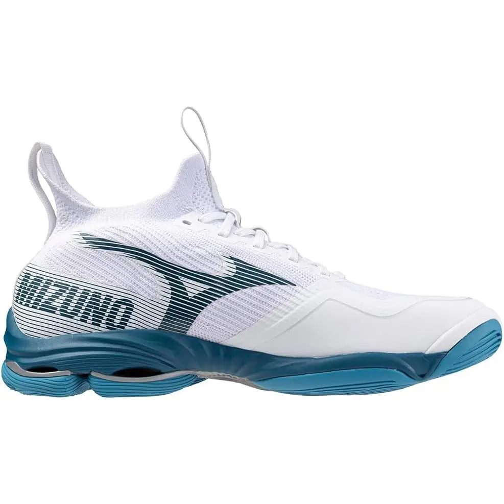Mizuno shoes - White-moroccan Blue 1