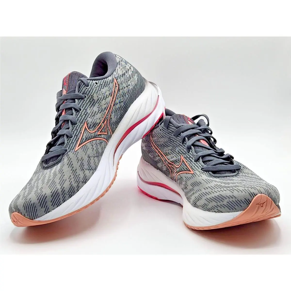 Mizuno shoes - Mizuno Wave Rider 26 - Wave Rider - Ultimate Grey/Peach Bud (UPC: 889961564215) 4