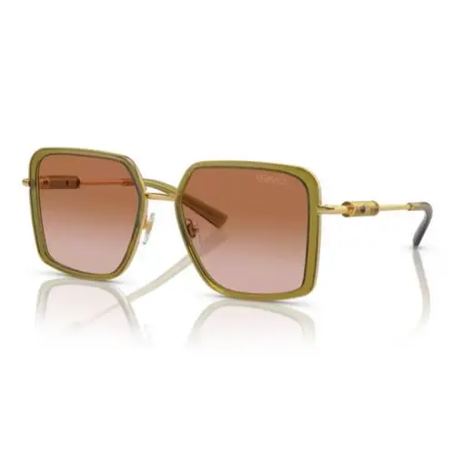 Versace VE2261 150913 Green/ Brown Rectangle Women`s Sunglasses