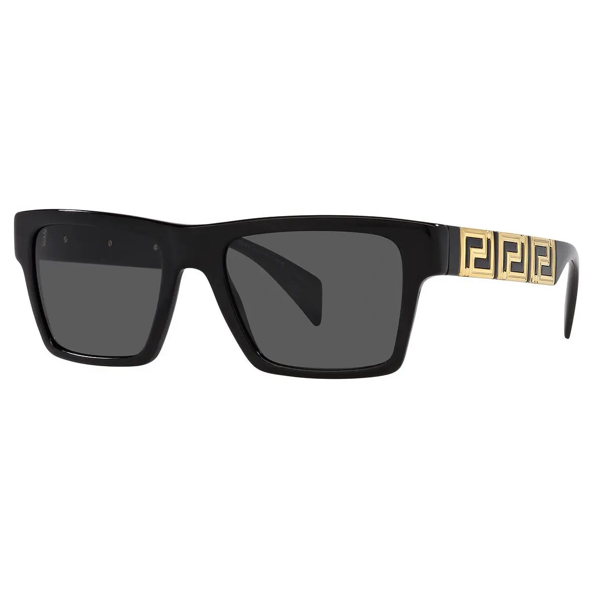 VE4445F GB1/87 Black/dark Grey Rectangular Men`s Sunglasses by Versace