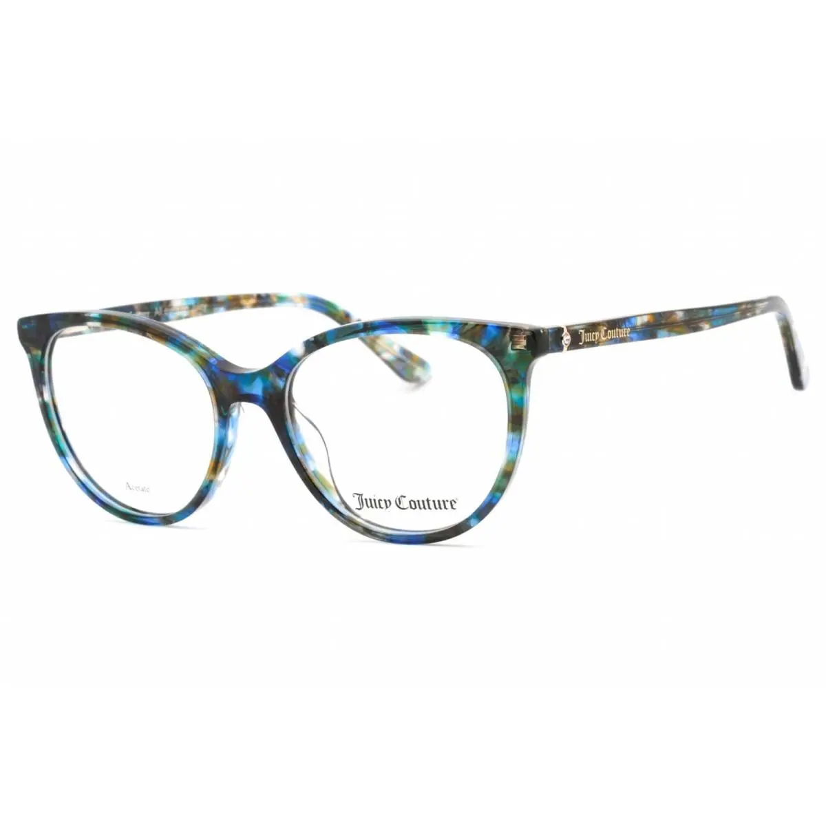 Women`s Eyeglasses Blue Havana Cat Eye Shape Frame JU 235 0JBW 00 by Juicy Couture
