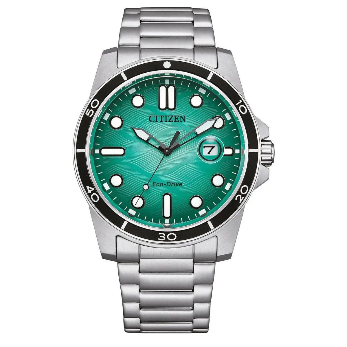 Men`s Sport Casual Date Window Silver Eco-drive Watch 41MM AW1816-89L by Citizen