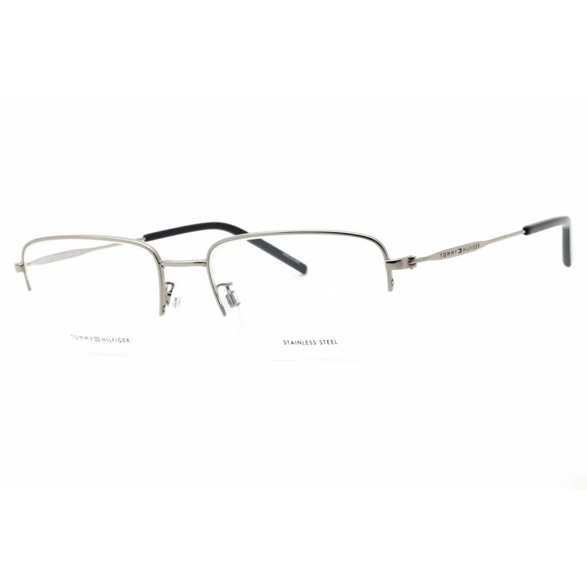 Men`s Eyeglasses Ruthenium Rectangular Half Rim TH 1935/F 06LB 00 by Tommy Hilfiger