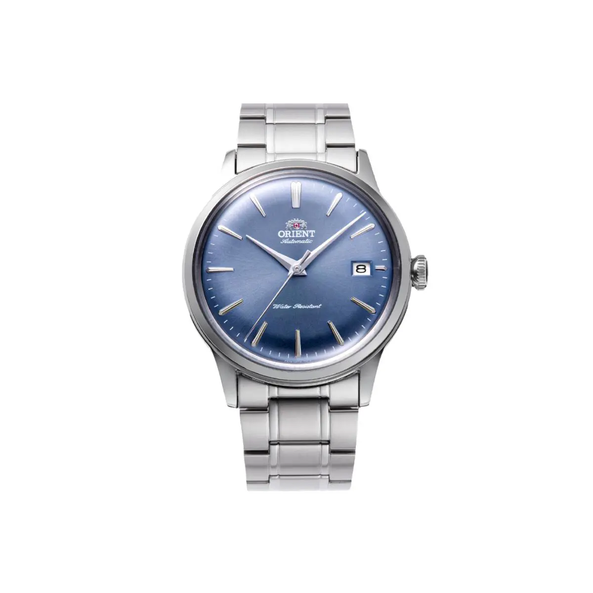 Orient Bambino Version 7 RA-AC0M10L30B RA-AC0M10L Blue Dial Automatic Watch - Dial: Blue, Band: Silver, Bezel: Silver