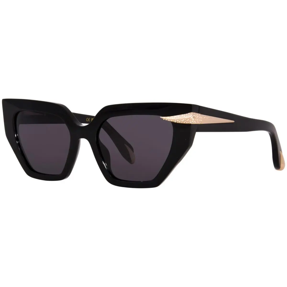 Roberto Cavalli SRC001S 700Y Sunglasses Black/grey Square Shape 54mm