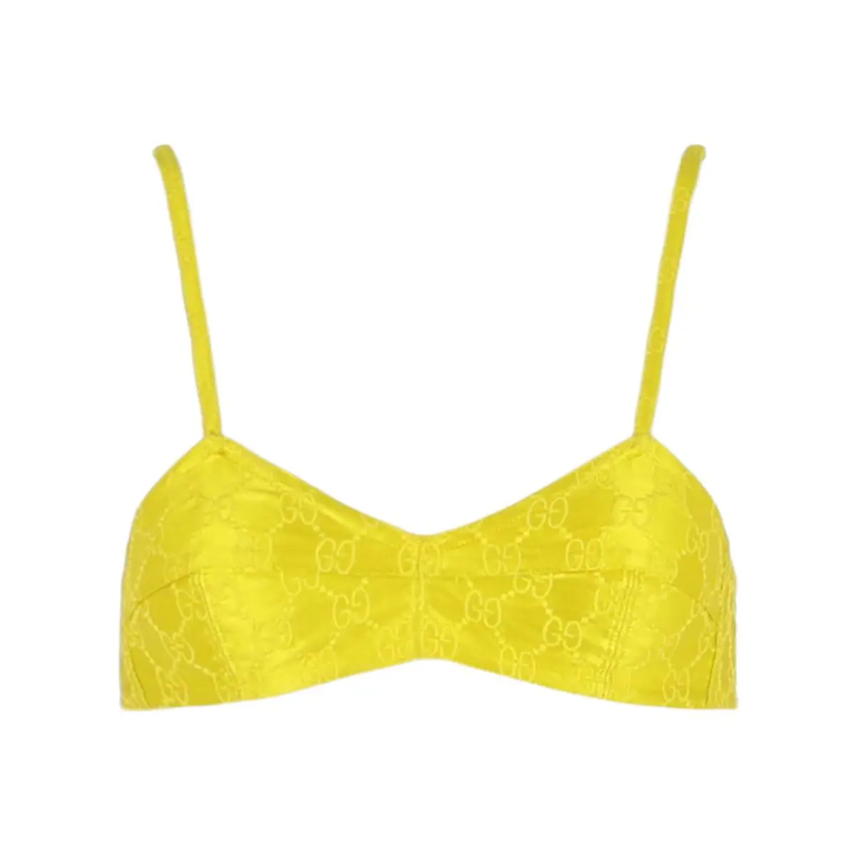 Gucci Womens Embroidered Silk Bra