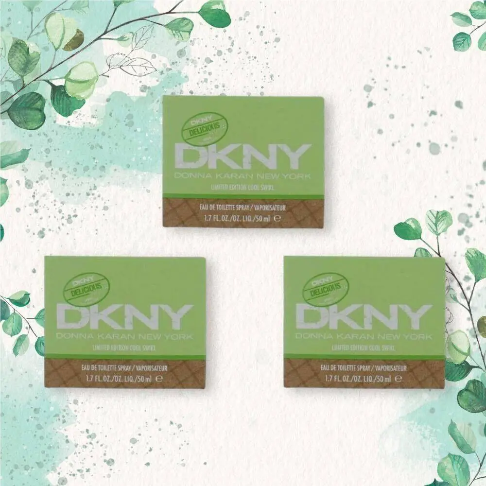 3 Dkny Be Delicious Delights Limited Edition Cool Swirl - 1.7 fl oz / 50 ml