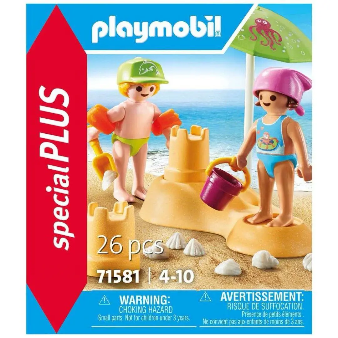 Playmobil 71581 Special Plus: Kids with Sand Castle