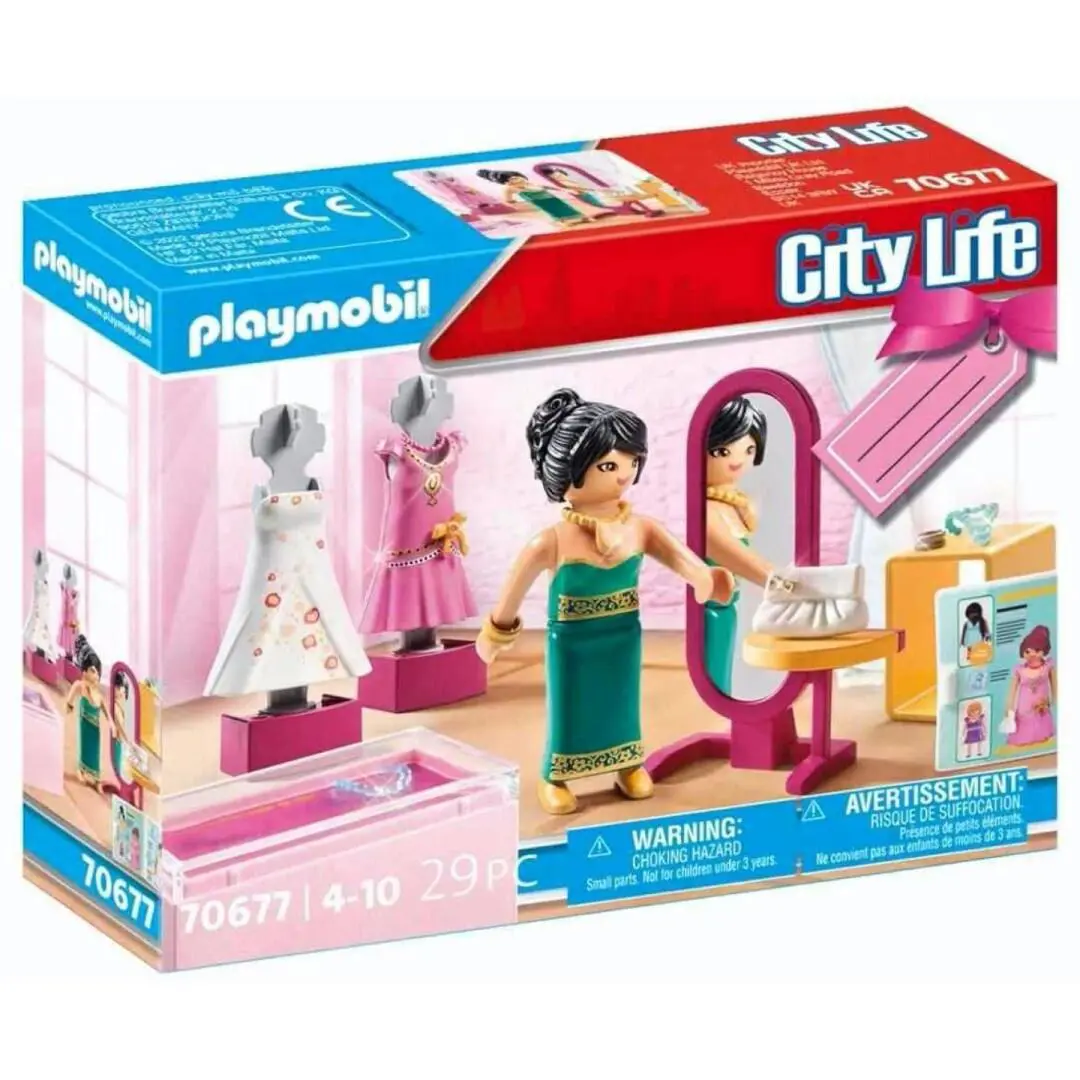 Playmobil 70677 City Life: Gift Set Boutique with Social Fashion